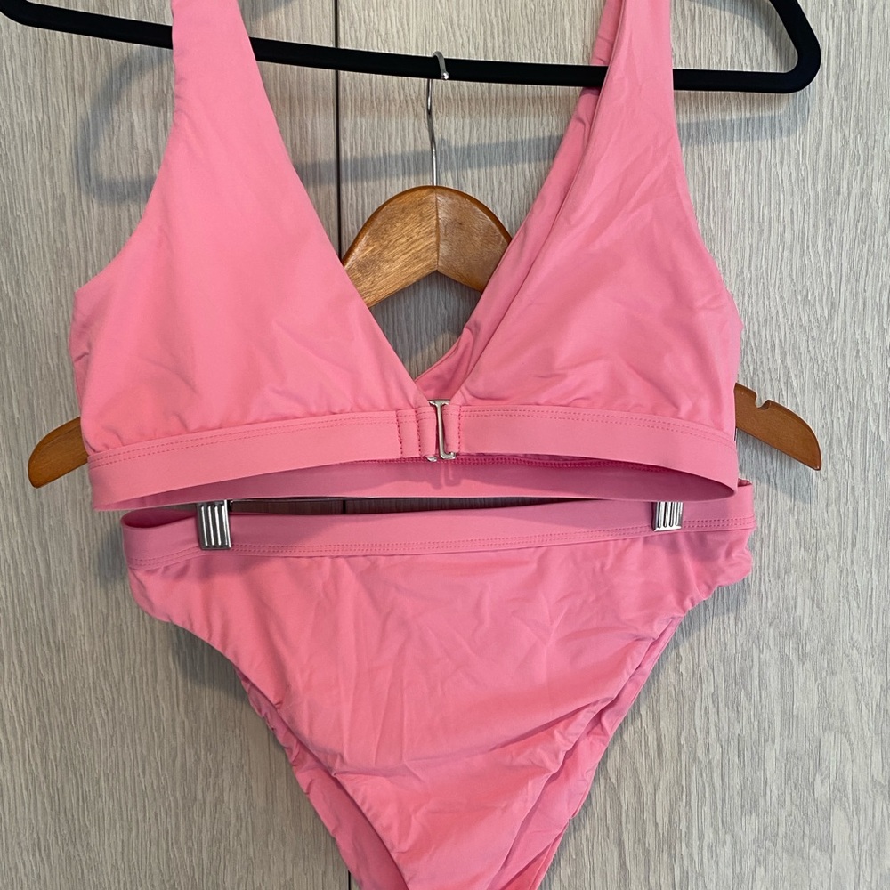 Dippin' Daisy's Pink Swim Set with V-Front Detail